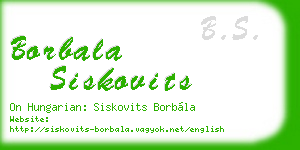 borbala siskovits business card